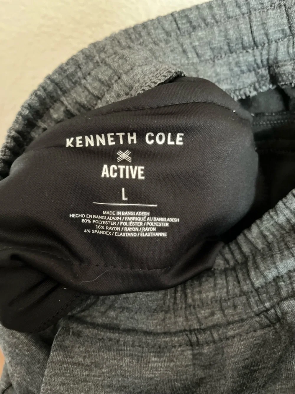 Kenneth Cole Charcoal Gray Active Joggers